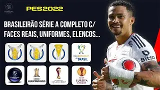 🎮 SAIU O NOVO PES 2022 de GRAÇA no XBOX 360 MARÇO - BRASILEIRÃO SÉRIE A C/BOLA, ELENCOS, KITS, FACES