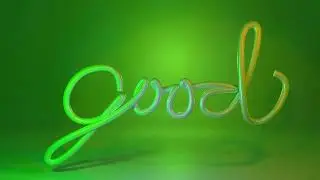 Free Stock Footage -  Animated Text "Good", 6 Color