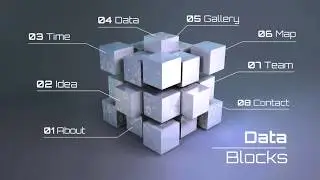 Data Blocks Prezi Presentation Template + PPT