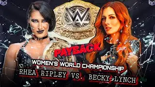 WWE 2K23 - Rhea Ripley Vs Becky Lynch - Women's World Championship | WWE Payback