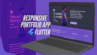 Responsive Portfolio App |  Flutter Mobile, Web, & Desktop | SpeedX Code