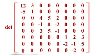 Determinant of a large matrix