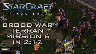 StarCraft Remastered Broodwar Terran Mission 6: Emperor's Flight (Speedrun / Walkthrough)