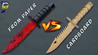 How to make an M9 bayonet out of paper. How to make an M9 Bayonet out of cardboard. DIY Paper Knife