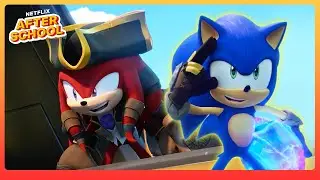 Sonics Pirate Crew VS the Eggforcers 🏴‍☠️🤖 Sonic Prime | Netflix After School