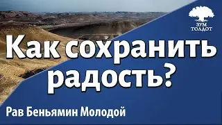 Как сохранить радость и не потерять себя в рутине. Рав Беньямин Молодой