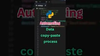 Automate data copy-paste process in Python 
