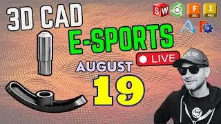 CAD vs CAD eSport! Model Monday LIVE - 1 PM  - August 19th - Speedmodeling!