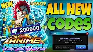 *NEW* ALL WORKING UPDATE 5 CODES FOR ANIME DEFENDERS IN 2024! ROBLOX ANIME DEFENDERS CODES