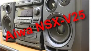 Aiwa NSX-v25 part1 Покраска динамиков, Проверка супертвитера