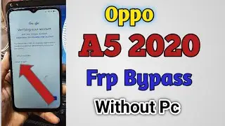 Oppo A5 2020 FRP Bypass Without PC || CPH 1933 Google Account Bypass 2024