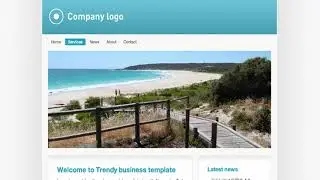 Trendy blue business | Themeforest Website Templates and Themes