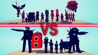 TITAN CAMERAMAN TEAM vs ULTIMATE DYNASTY TEAM | TABS - Totally Accurate Battle Simulator