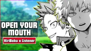 Open Your Mouth | SPICY Eijiro Kirishima x Katsuki Bakugou x Listener Roleplay | My Hero Academia