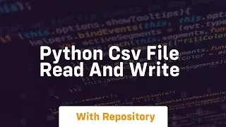 python csv file read and write