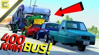 400 KMH BUS PRESSE! I BeamNG Drive Crashes 