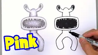 How to Draw Pink | Roblox Rainbow Friends