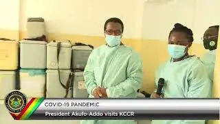 President Akufo-Addo visit Kumasi Center for Collaboration  Research.
