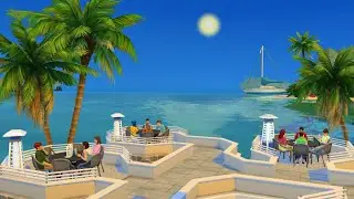 Seaside Restaurant | NO CC | Stop Motion Build | THE SIMS 4