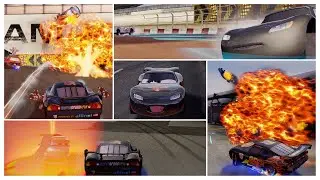 Cars 2 The Video Game | Carbon Fiber Lightning - Battle Race | Runway Tour 4 Laps