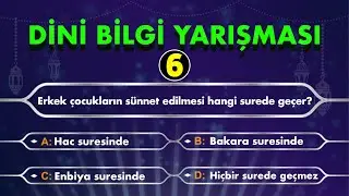 Din Bilgisi Soruları ve Cevapları - 6 | Sıkça Sorulan Dini Sorular | Hepsini Bilebilir misin?