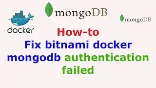 Fix bitnami docker mongodb authentication failed