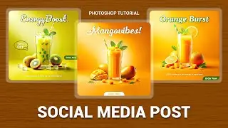 Creative Social Media Post Design In Photoshop | Photoshop Tutorial