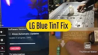 How To Fix BackLight LG TV 43UJ670 |The blue image| The Easy Repair step By step