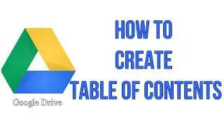 How To  Create Table Of Contents In Your Google Text Document