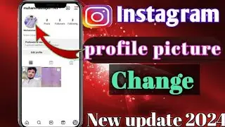 instgram pe profile photo kese lagaye || how to change profile picture on instagram 2024