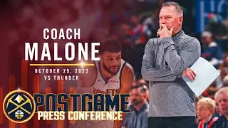 Coach Malone After the Road Win in OKC | Full Post Game Press Conference 10.29.23