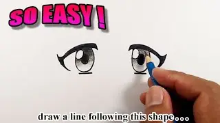 How to draw eyes gacha life | Easy Drawings