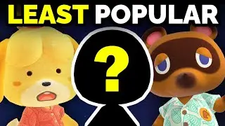 Who's the LEAST popular Animal Crossing villager?