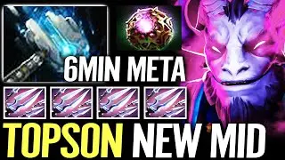 🔥 TOPSON Riki MID 6min METEOR HAMMER Meta — Octarine + Manta Non-stop Tricks of the Trade Dota 2 Pro