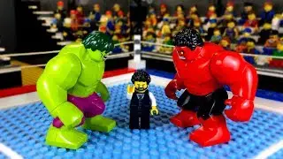 Hulk vs. Red Hulk 🥊 LEGO Cartoon about HULK