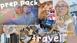 PACK & TRAVEL WITH ME TO PARIS🌟✈️