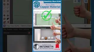 🔷 SketchUp Short - 140, How to make Copper Material
