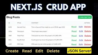 Next.JS CRUD App with JSON Server Using Axios