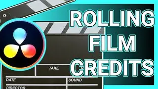 Rolling Film Credits in DAVINCI RESOLVE 17