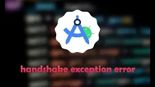 How to fix handshake exception error android studio flutter