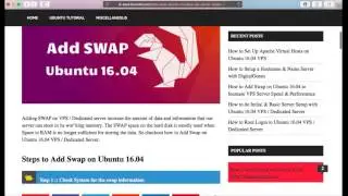 How to Add Swap on Ubuntu 16.04 to Increase VPS Server Speed & Performance