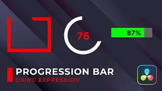 Create Progression Bars using Anime Curves in Davinci Resolve