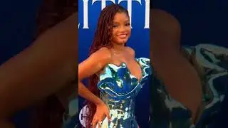 Halle Bailey Looks Stunning Serving Ariel Realness at The Little Mermaid Premiere #shorts