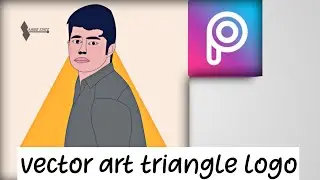 How to make vector art triangle logo