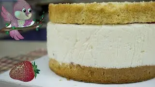 Торт Птичье Молоко на сливках с клубникой 🍓- Я - ТОРТодел!