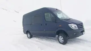 2014 Mercedes Sprinter 4x4 - Test Drive on Snow