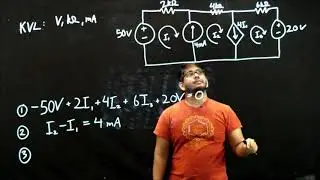 Circuits 1: Mesh Current Analysis Example