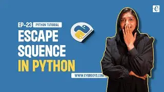 What is Escape Sequence in Python | EP-23 Escape Sequence in Python | Escape Characters in Python