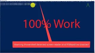 Powershell detected screen reader and PSReadline disabled in Windows 10
