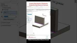 Creating Weld Beads in Solidworks - Solidworks Weld Bead and Symbols #intermittentweldingsolidworks